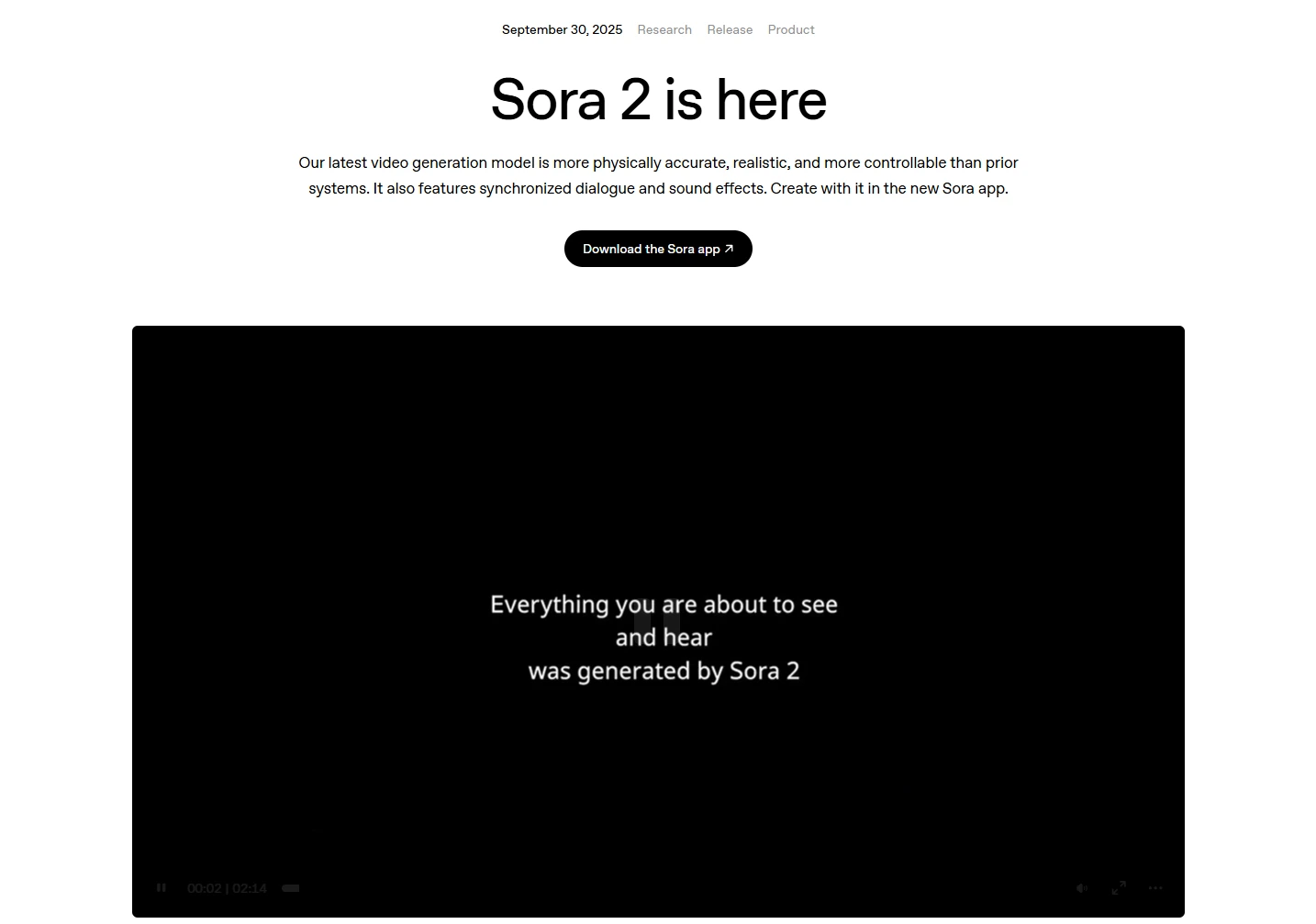 OpenAI-Sora 2
