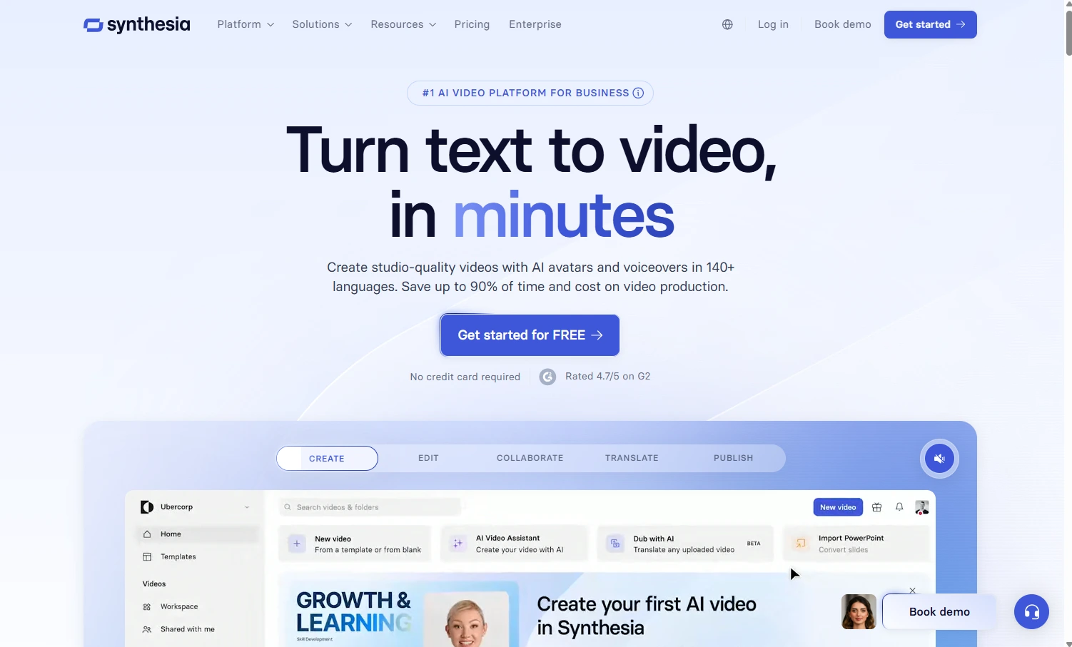 Synthesia AI Video Generator