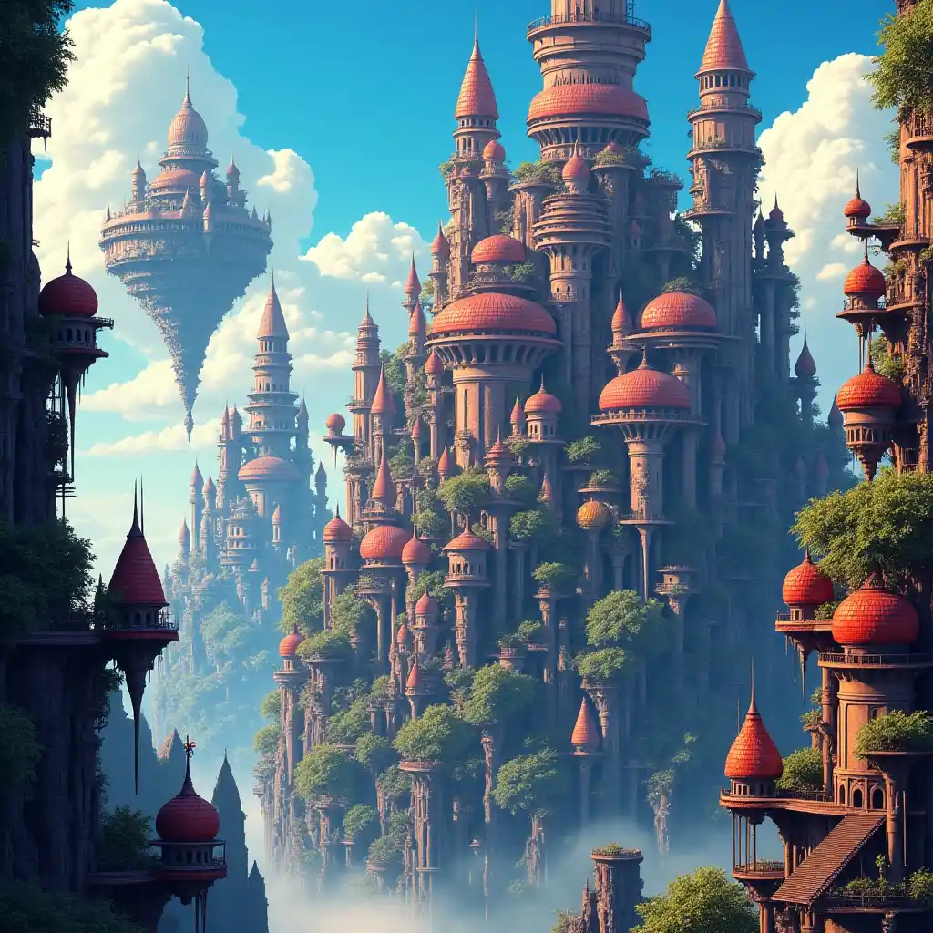 Cyberpunk ghibli Style